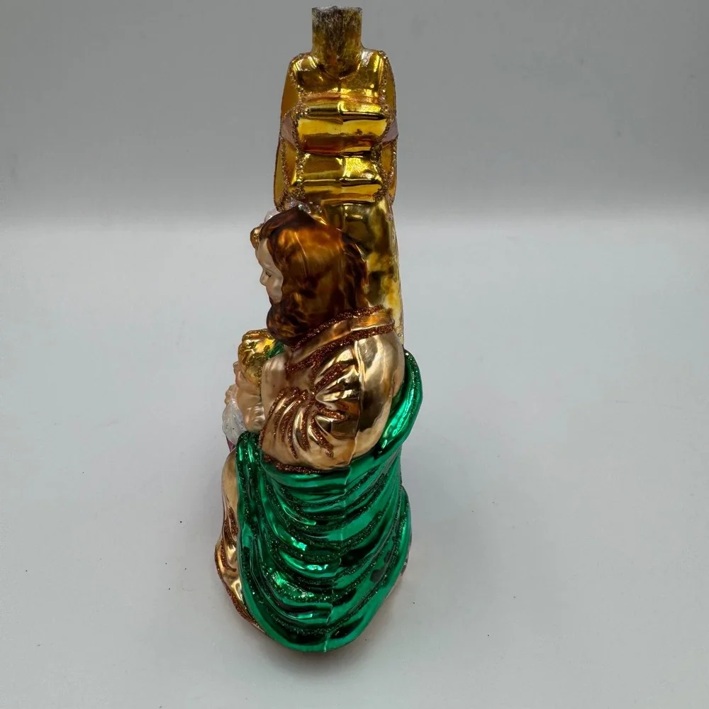 Old World Christmas Nativity Ornament Glass Holy Family Star Missing Hanger - Picture 4 of 7